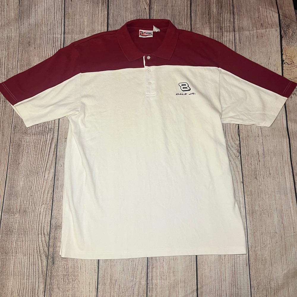 Vtg Dale Earnhardt Jr #8 Chase Authentics Mens NASCAR Polo Shirt XL racing polo